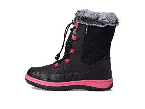 ZeroXposur Girl's Snow Princess WP Boot (Little Kid/Big Kid) Black 1 Little Kid M