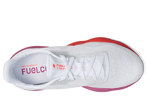 New Balance Women's FuelCell Shift Tr V1 Cross Trainer, White/Magenta Pop/Electric Red, 6.5