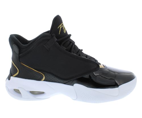 Jordan Boy's Max Aura 4 (Big Kid) Black/Metallic Gold/White 4 Big Kid M