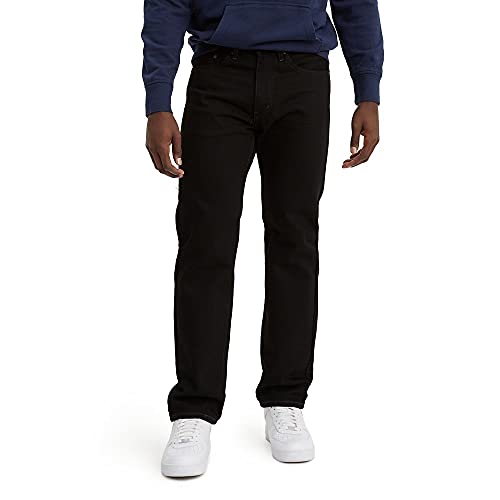 Levi's Men's 505 Regular Fit Jeans (Also Available in Big & Tall), Black-Discontinued, 29W x 34L
