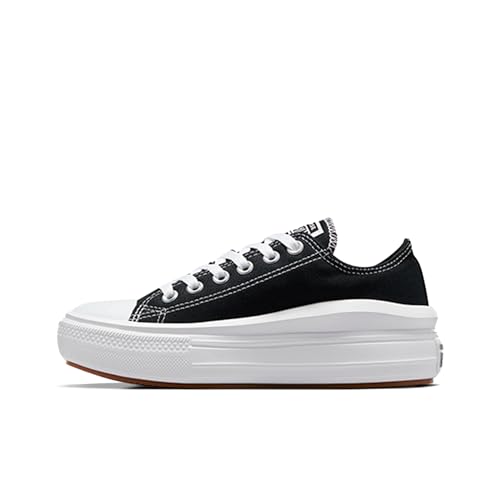 Converse Women's Sneaker, Black White White, 7