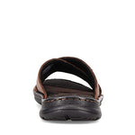Rockport Men's Darwyn Xband Slide Sandal, Coach Brown, 9.5 W US