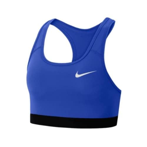 Nike Women's Medium Support Non Padded Sports Bra Small Hyper Royal/Black/White