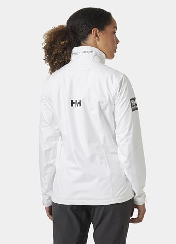 Helly-Hansen Women's Crew Waterproof Windproof Breathable Sailing Jacket, 002 White, XXX-Large