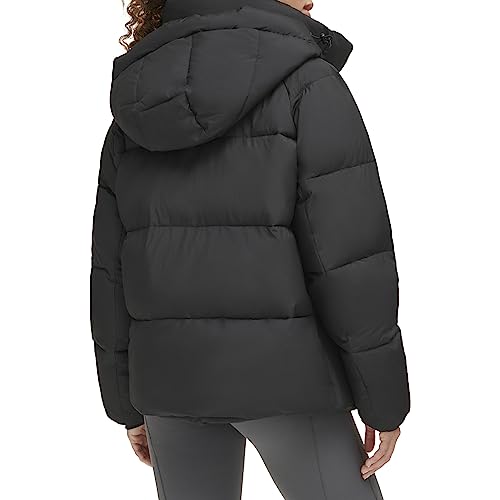 Levi's Women's Selma Hooded Puffer Jacket, Black, Large