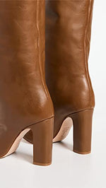 SCHUTZ Women's Gabrielle Up Boots, Bear, Brown, 5 Medium US