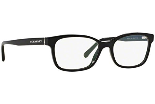 Burberry BE2201 - 3001 Eyeglasses BLACK W/ DEMO LENS 52mm