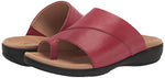 Trotters Women's Flat Sandals, Dark Red, 9.5 Wide