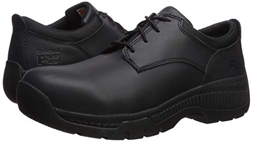 Timberland PRO Men's Valor Duty Soft Toe Oxford Military & Tactical Boot, Black Smooth Leather, 12