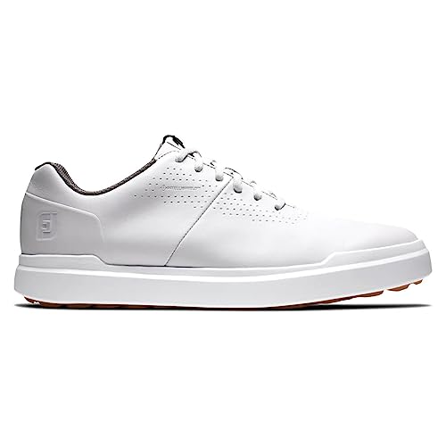 FootJoy Men's Contour Casual Golf Shoe, Cool White, 10