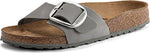 Birkenstock Women's Madrid Big Buckle Sandals, Dove Gray, Grey, 7-7.5 Medium US