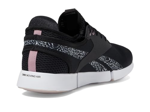 Reebok Women's Dailyfit DMX 2.5 Walking Shoe, Black/Infused Lilac/White, 7.5