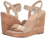 Marc Fisher Women's LUKEY Wedge Sandal, Malted Milk 150, 5.5