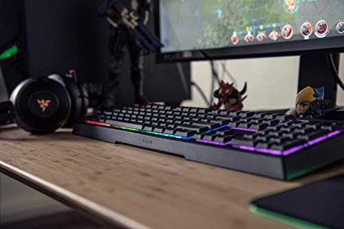 RAZER RZ03-OCKB-B Ornata Chroma - Revolutionary Mecha-Membrane Gaming Keyboard with Mid-Height Keycaps - Ergonomic Design (Renewed), RGB