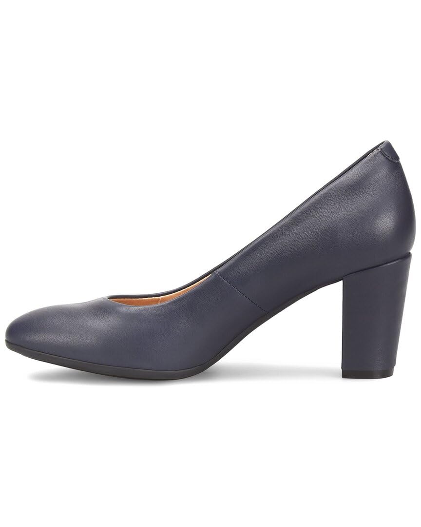 Sofft® Parisa Pumps for Women – Ideal for Evening Events - Leather Upper and Insole – Slip-in Closure Sky Navy 9 M (B)