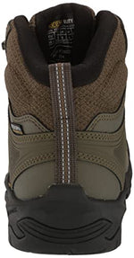 KEEN Utility Men's Reno Mid Height Soft Toe Flexible Waterproof Athletic Work Boots, Dark Olive/Black, 10.5