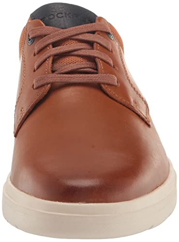 Rockport Men's Total Motion Court Plain Toe Oxford, Tan, 10.5 Wide