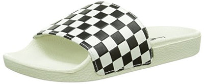 Vans Women's Mules, White Checker Board White Black, 42.5 EU