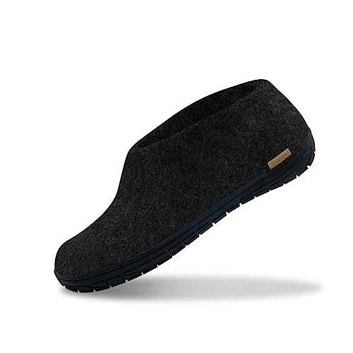 GLERUPS Shoe with natural black rubber sole (Charcoal)