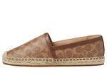 Coach Collins Coated Canvas Espadrille Beige 8 B (M)