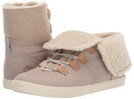 Timberland Dausette Fleece Fold Down Boot Fashion, Light Taupe Nubuck, 080M M US