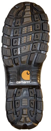 Carhartt Men's Rugged Flex 10" Mud Wellington Composite Toe, Brown/Black -12