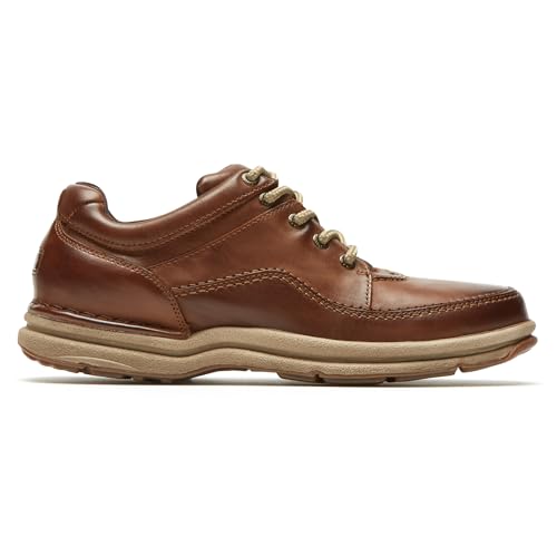 Rockport Men's World Tour Classic Walking Shoe, Brown Leather, 13 Wide