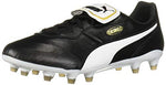 PUMA Mens King Top Firm Ground Soccer Cleats, PUMA Mens black-PUMA Mens white, 10.5
