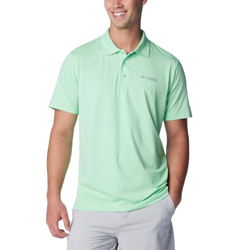 Columbia Men's Low Drag Offshore Polo, Ocean Mint, Medium