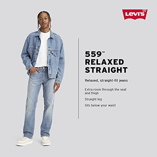 Levi's Men's 559 Relaxed Straight Jeans (Also Available in Big & Tall), Timberwolf Twill, 33W x 32L
