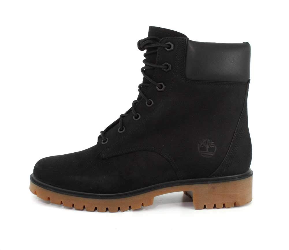 Timberland Womens Jayne 6-Inch Waterproof Black Nubuck Boot - 6.5 M