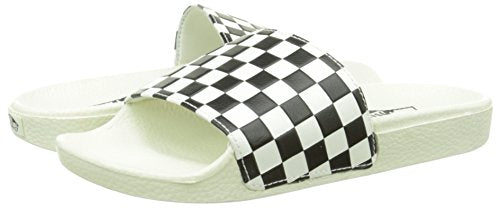 Vans Women's Mules, White Checker Board White Black, 42.5 EU