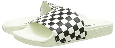 Vans Women's Mules, White Checker Board White Black, 42.5 EU