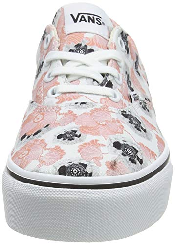 Vans Women's Doheny Trainers Platform Sneaker, Multicolour California Poppy Multi White Xx3, 7