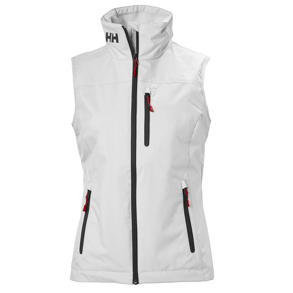 Helly-Hansen Women's Crew Vest Waterproof, Windproof, & Breathable Sailing Vest, 001 White, 3X-Large