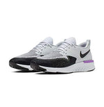 Nike Women's Odyssey React 2 Flyknit Running Shoes (Pure Platinum/Black-White, 11.5)