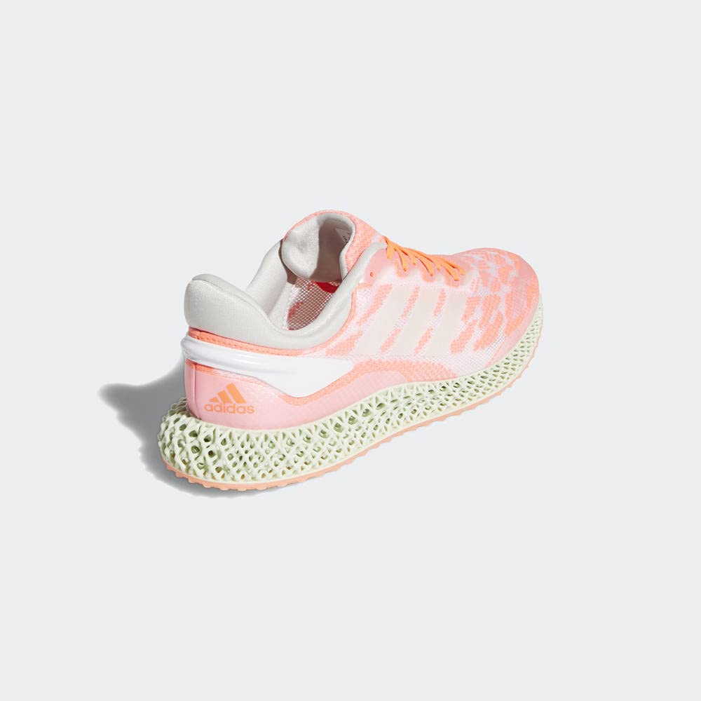 adidas Men's 4D Run 1.0 Cloud White/Signal Coral FW6838 (Size: 12)