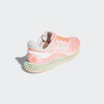 adidas Men's 4D Run 1.0 Cloud White/Signal Coral FW6838 (Size: 12)