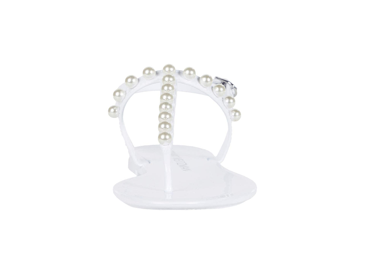 Stuart Weitzman Womens Goldie Jelly White 9 M