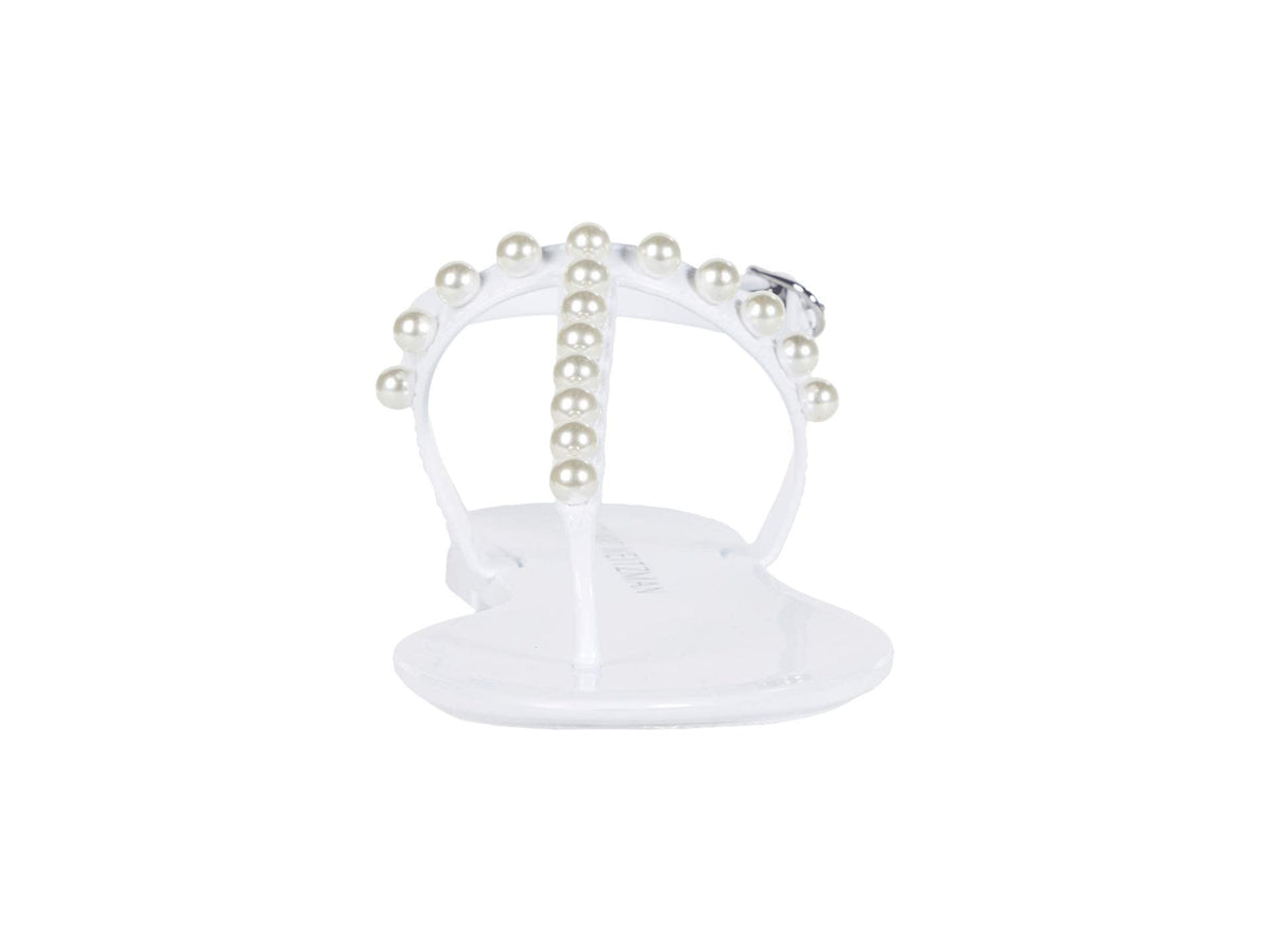 Stuart Weitzman Women's Goldie Jelly Sandals 5 White