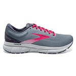 Brooks Women's Trace Neutral Running Shoe - Grey/Nightshadow/Raspberry - 9.5