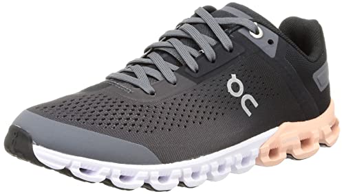 ON Running Womens Cloudflow Running, Cross Training Shoes Gray 9 Wide (C,D,W)