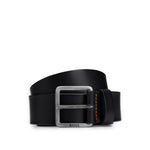 BOSS Men's Jeeko Italian Leather Belt, Black, US 42 - EU 110