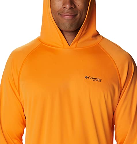 Columbia Men's Terminal Tackle Hoodie, Orange Blast/Black Logo, Medium