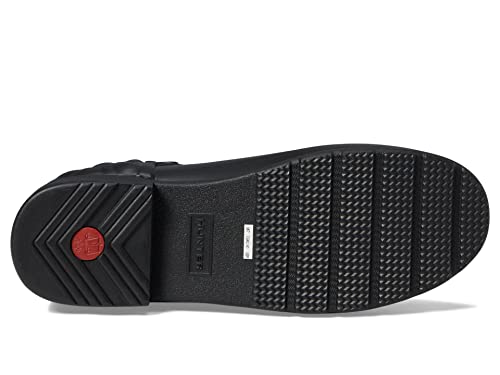 Hunter Refined Chelsea Vertical Quilt Boot Black 9 M