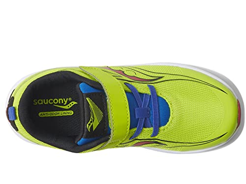 Saucony Kinvara 13 JR Running Shoe, Acid/Lime, 5 Wide US Unisex Little_Kid