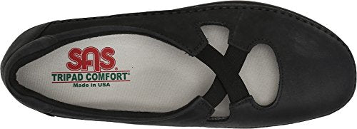 SAS Women's Flats, Nero, 7 Narrow