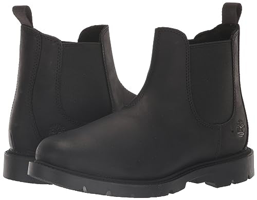 Timberland Women's Linden Woods Chelsea Boot, Black Full-Grain, 5.5
