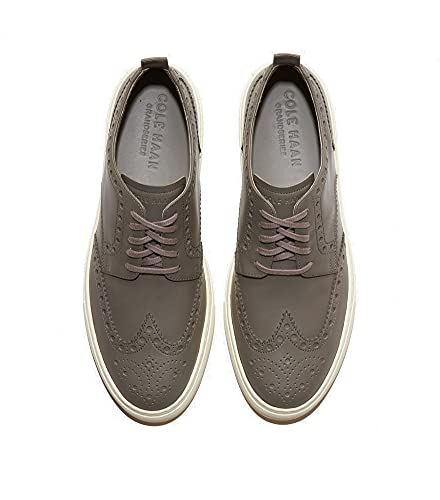Cole Haan Men's Grand Series Winslow Wingtip Sneaker, Ironstone, 6.5