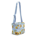 Vera Bradley Women's Recycled Lighten Up Reactive Expandable Lunch Cooler Lunch Bag, Sunflower Sky, One Size